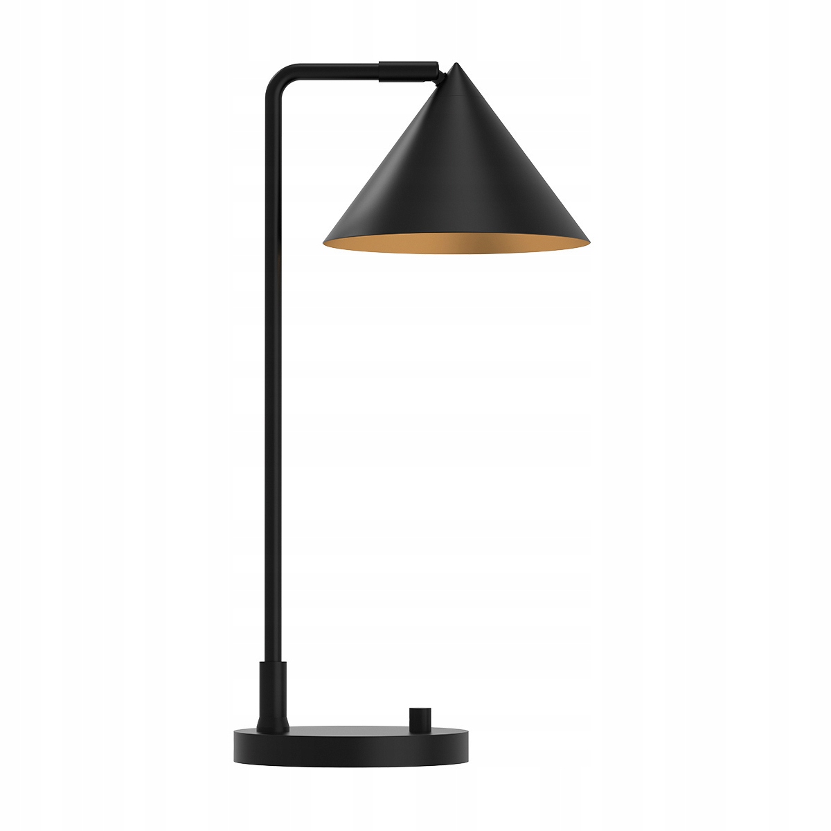 Minimalistická stolová lampa čierna, matná, kužeľovitá, 51 cm Alora Mood