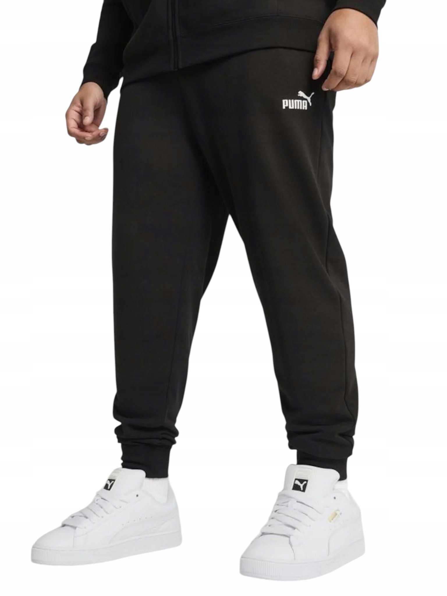 Puma Pánské Teplákové Kalhoty Ess NO.1 Logo Slim Sweatpants Černé vel. L
