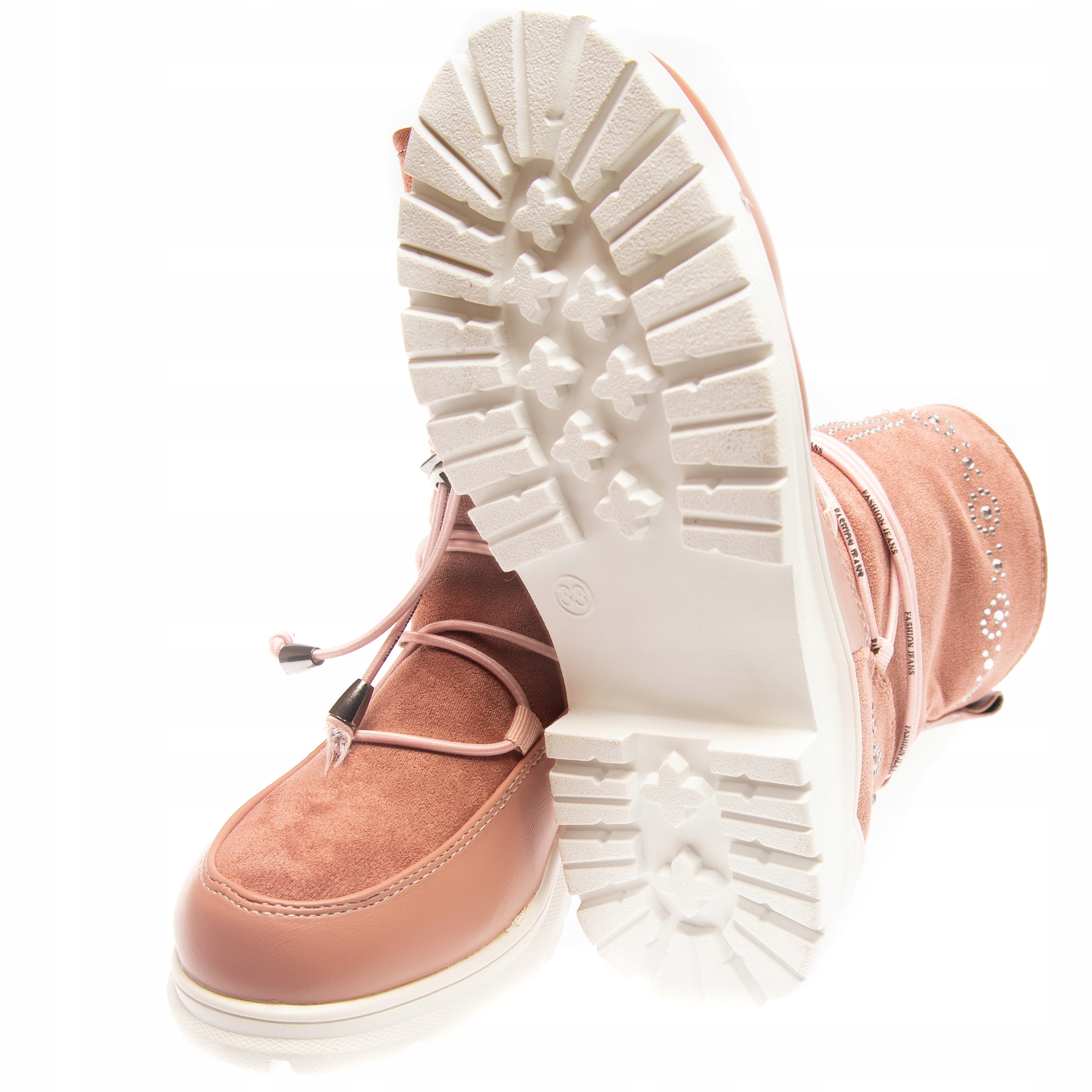 BOTKI KOZAKI DZIEWCZĘCE OCIEPLANE SUWAK LEKKIE 34 Płeć dziewczynki