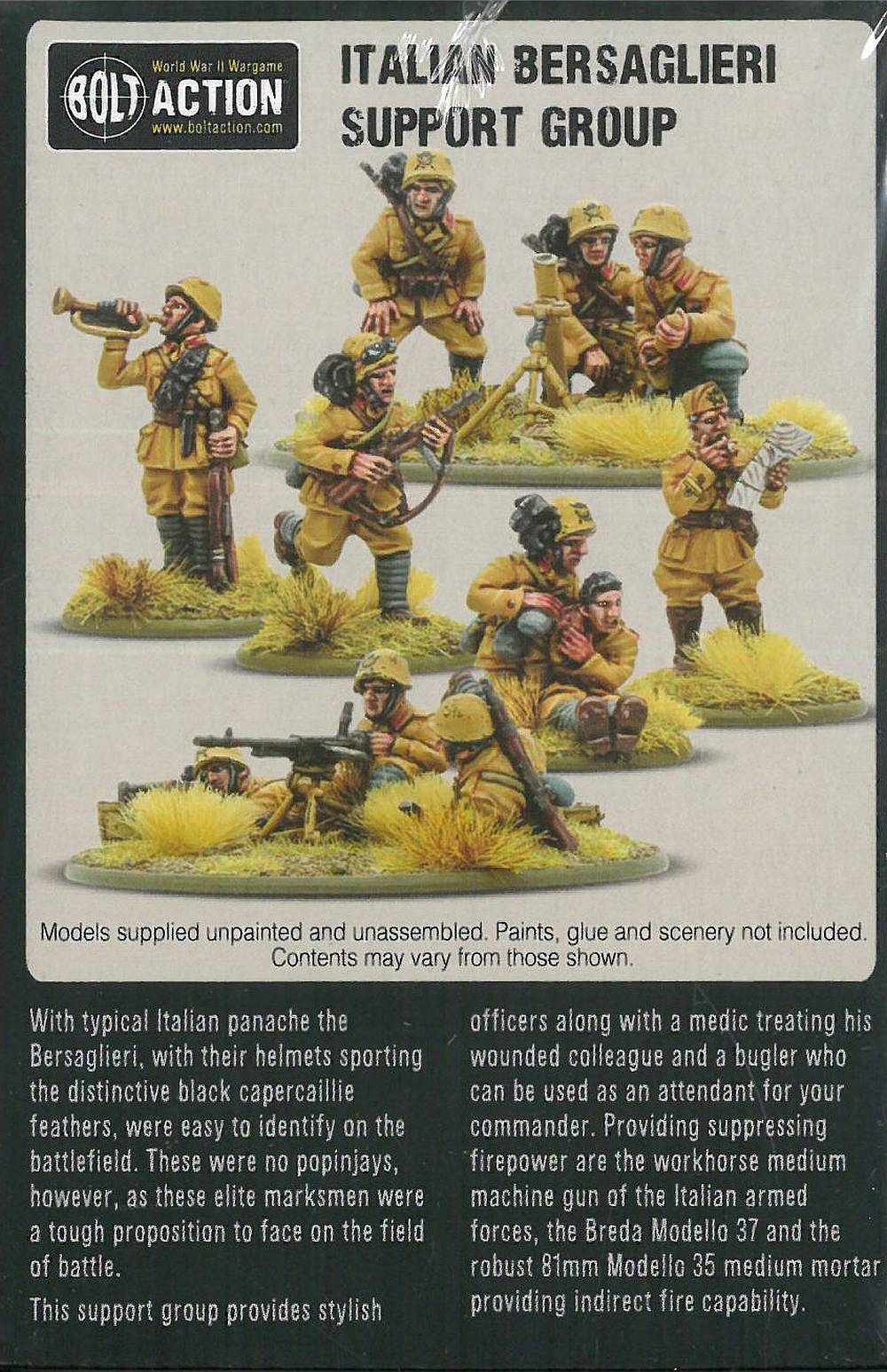 Bolt Action Italian Bersaglieri Support Group System Bolt Action