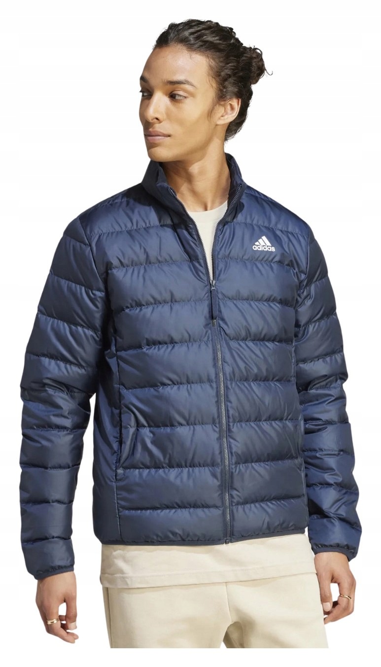 Bunda Adidas Essentials Light Down tmavě modrá IK3218 vel. M