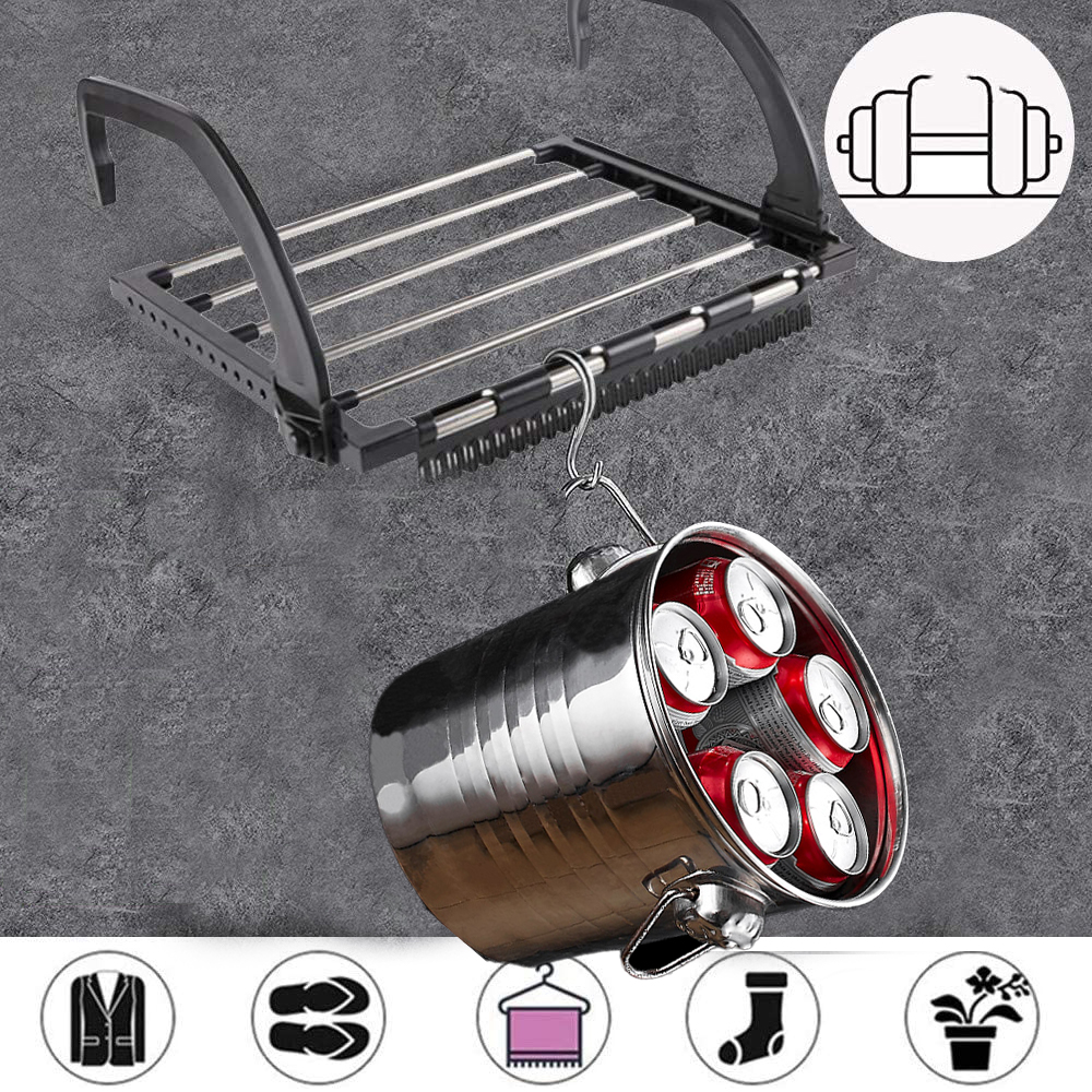 SUSZARKA NA PRANIE BIELIZNĘ BUTY PORĘCZ BALKON Szerokość 1-32 cm