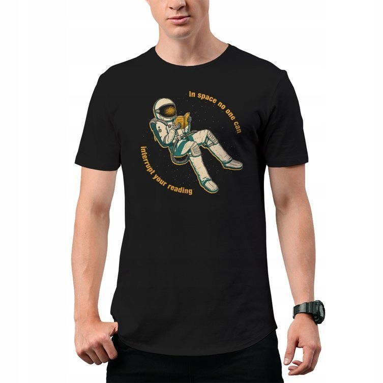

Koszulka T-Shirt Space Reading Astronaut M