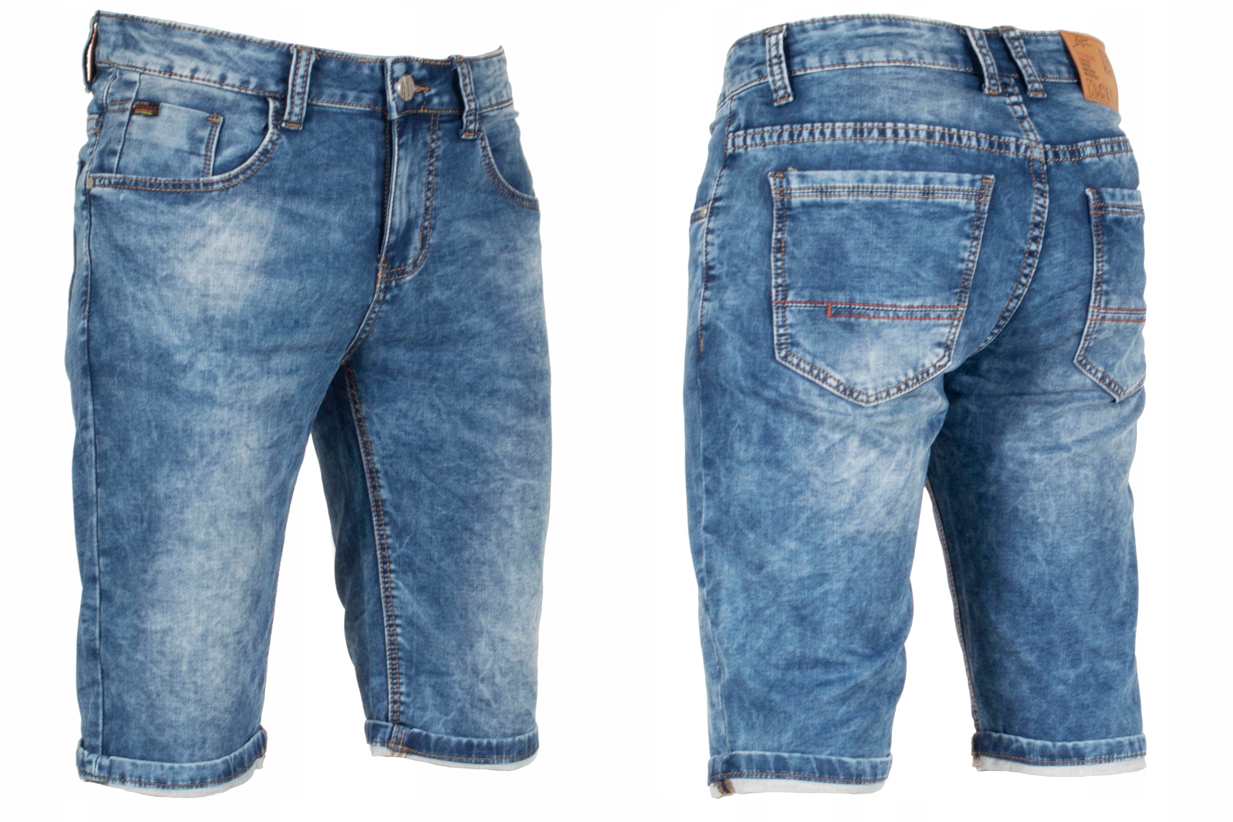 

Krótkie spodnie męskie W:35 100 CM spodenki jeans