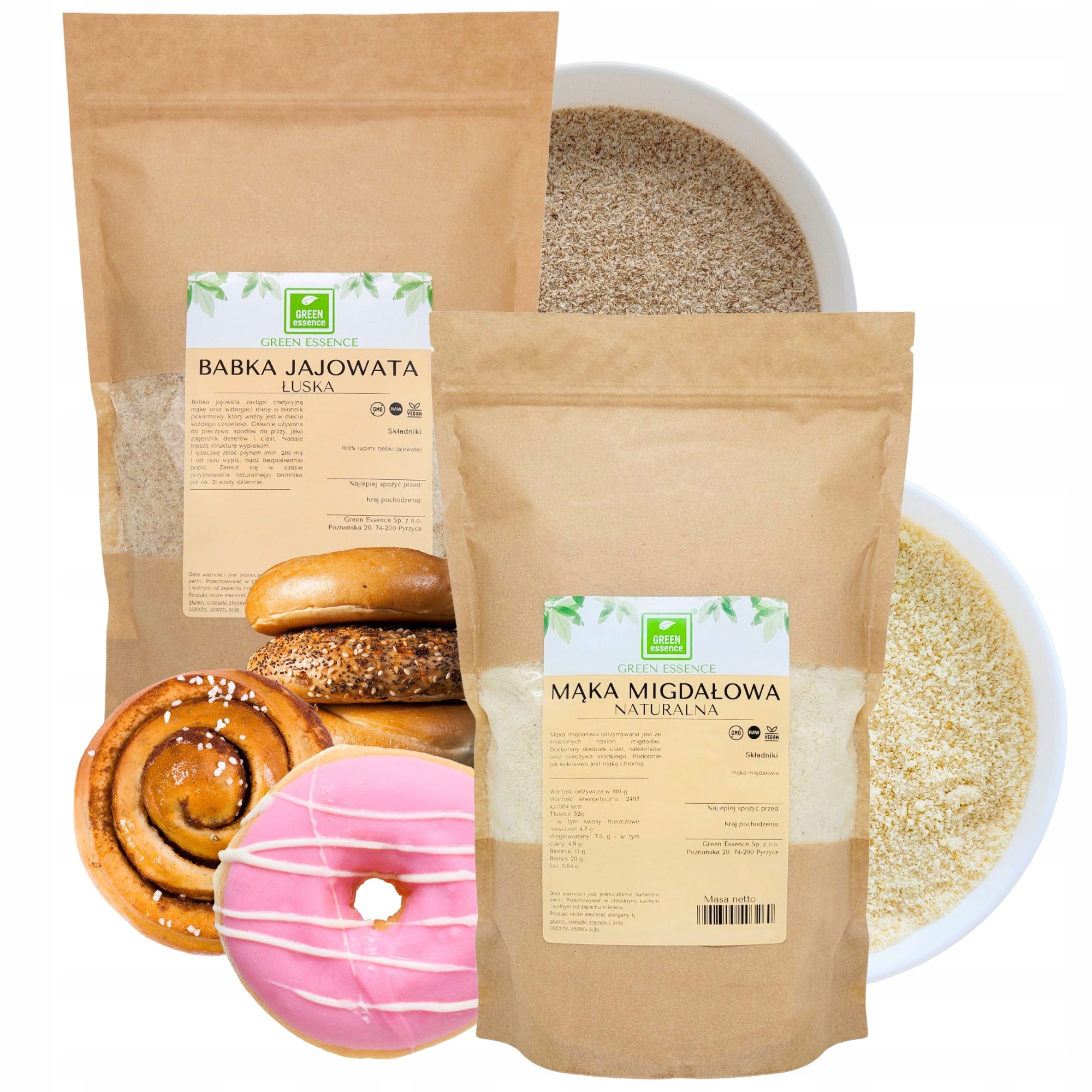 Levně Keto Mandlová mouka Jitrocel Vejčitý Mletá slupka Mandle 2x 500g