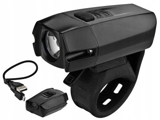 

Lampka Rowerowa Przód Na USB-JY7027 Mocna 400 LM
