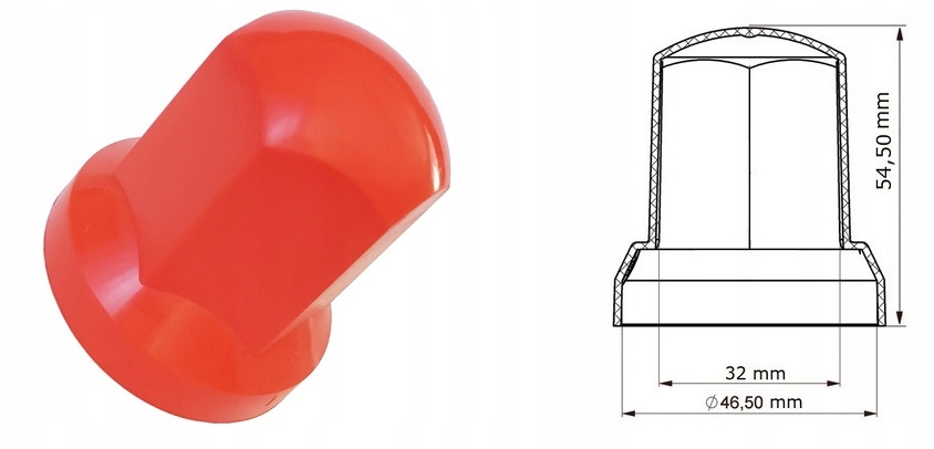 NAKŁADKA osłona kołpak NAKRĘTKI ŚRUBY KOŁA NACZEPY Marka Dakarex