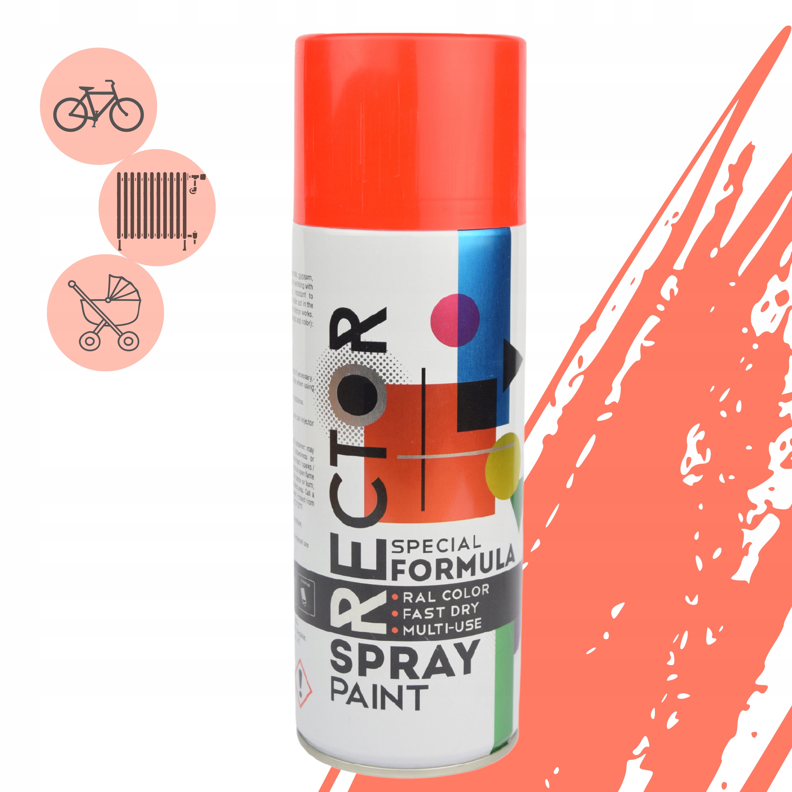 

Lakier farba emalia uniwersalna spray czerwona