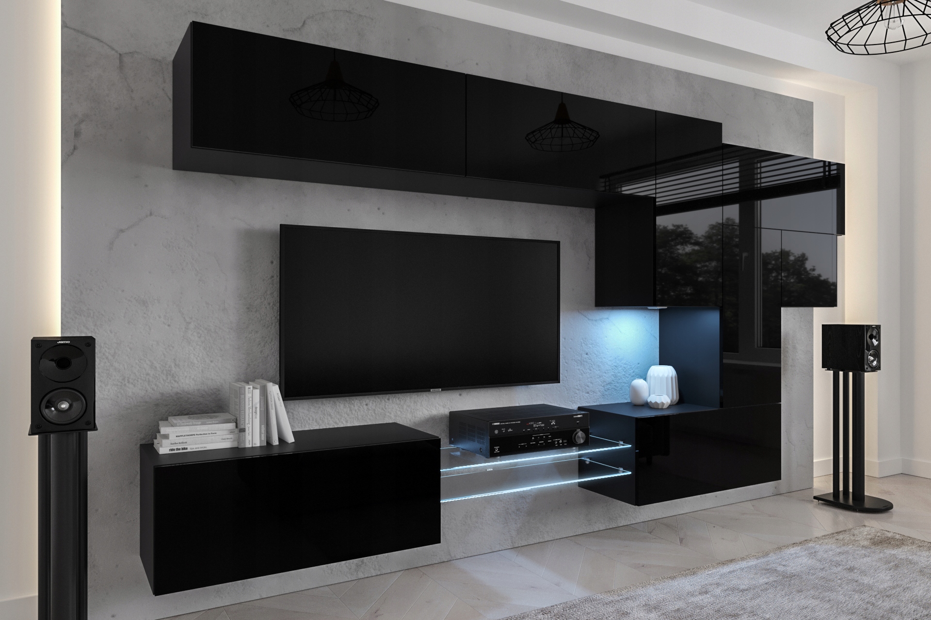 Meblościanka Meble Do Salonu Opcja LED AN92 New