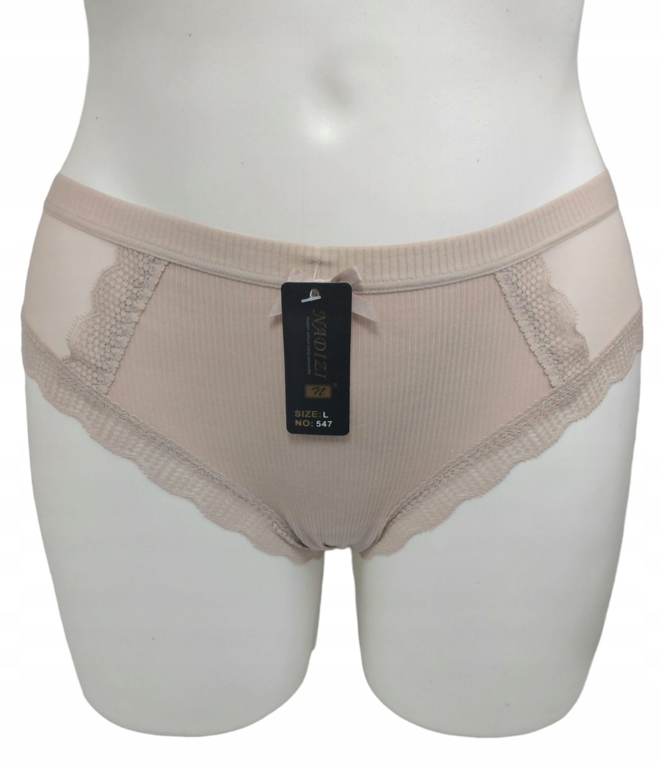 BAWEŁNIANE KORONKOWE FIGI MAJTKI DAMSKIE NADIZI 547- MIX KOLOR XXL Linia regular