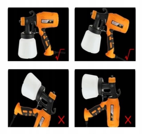 PISTOLET ELEKTRYCZNY AGREGAT DO MALOWANIA 550W PRO Marka inna