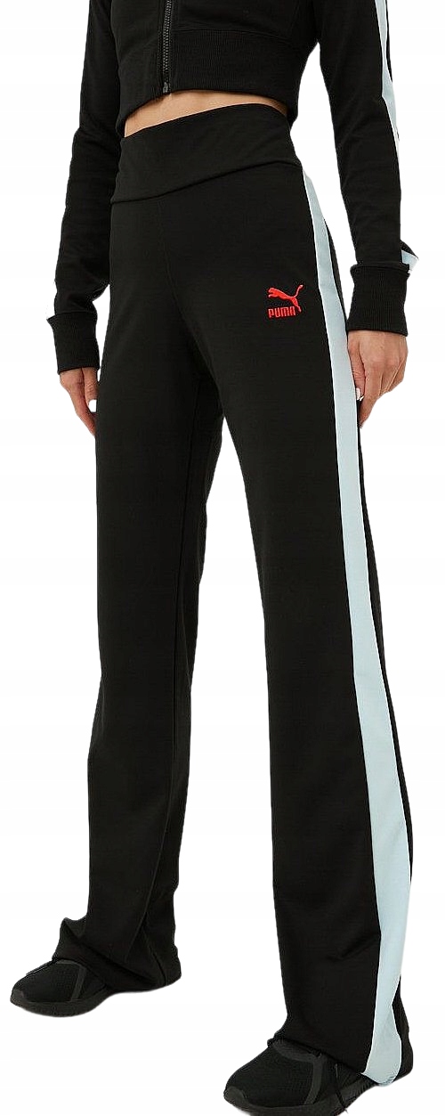 Dámské teplákové kalhoty Puma X Dua Lipa T7 Pants r.XS Černé Vysoký pas