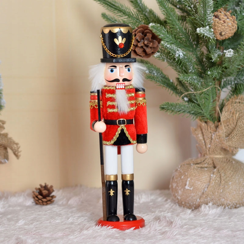 DZIADEK DO ORZECHÓW DREWNIANA FIGURKA OZDOBA ŚWIĄTECZNA ŻOŁNIERZYK 30 CM v2 Rodzaj figurka