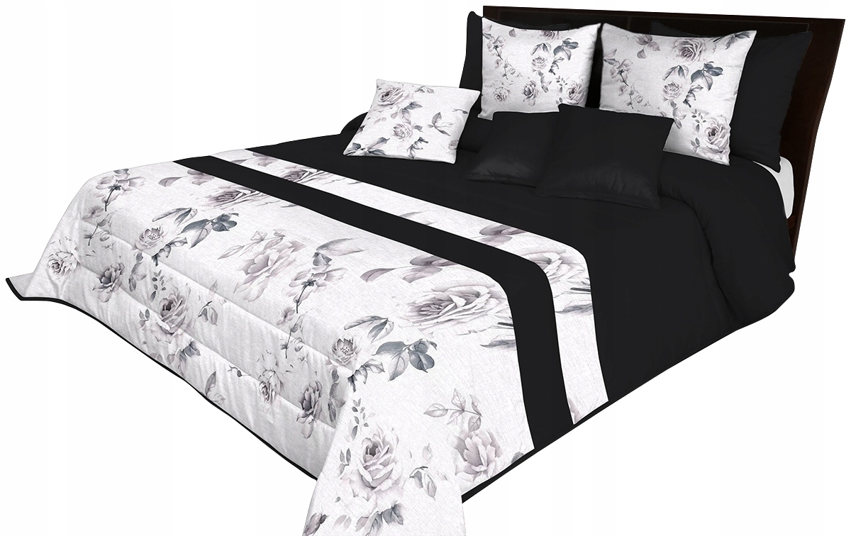 Prošívaný Přehoz 220x240 Na Postel Květiny Elegantní