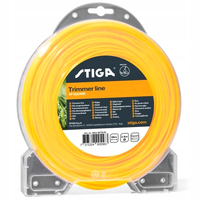 

Żyłka kwadratowa Stiga 2,4mm 69metrów 1911-9275-01