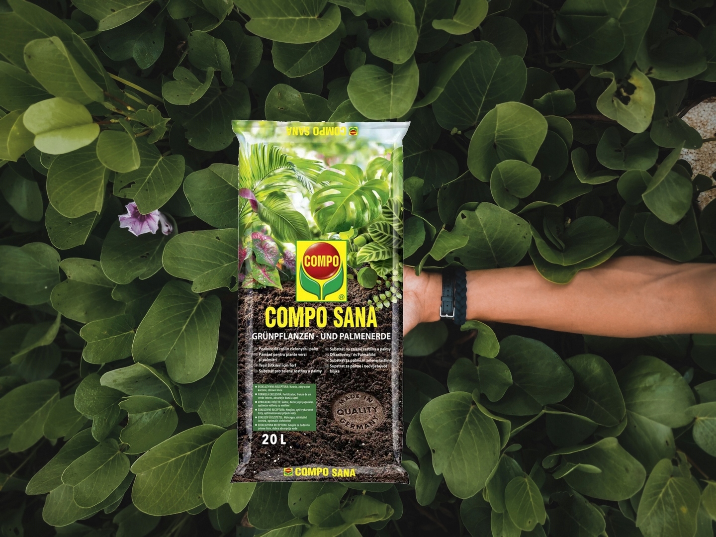 ZIEMIA do roślin zielonych i palm 10L COMPO Pojemność 10 l