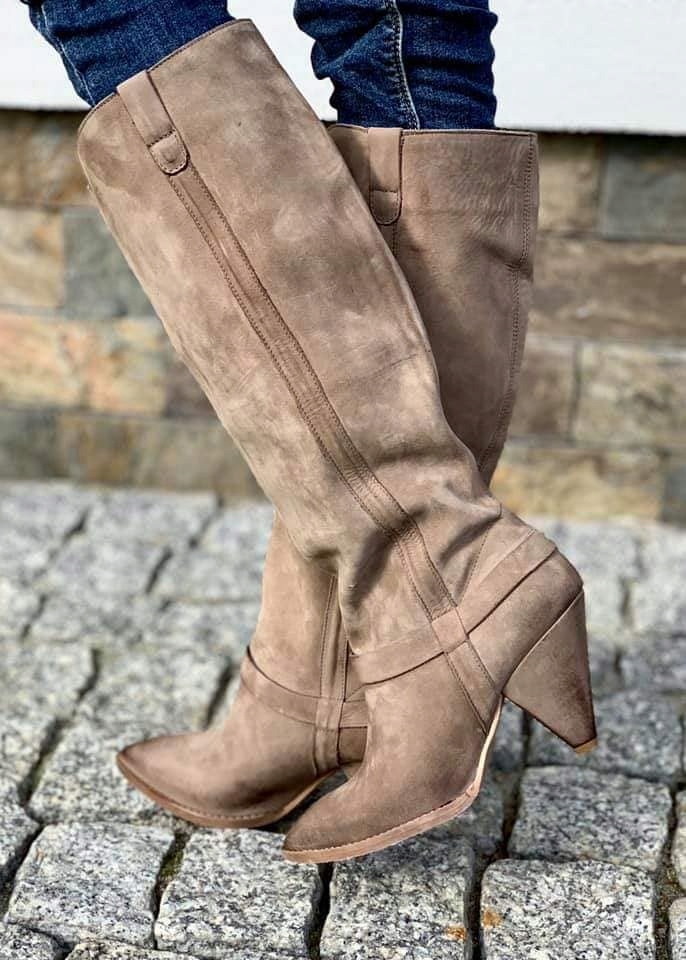 kowbojki kozaki damskie BY O LA LA skóra 40 Marka inna