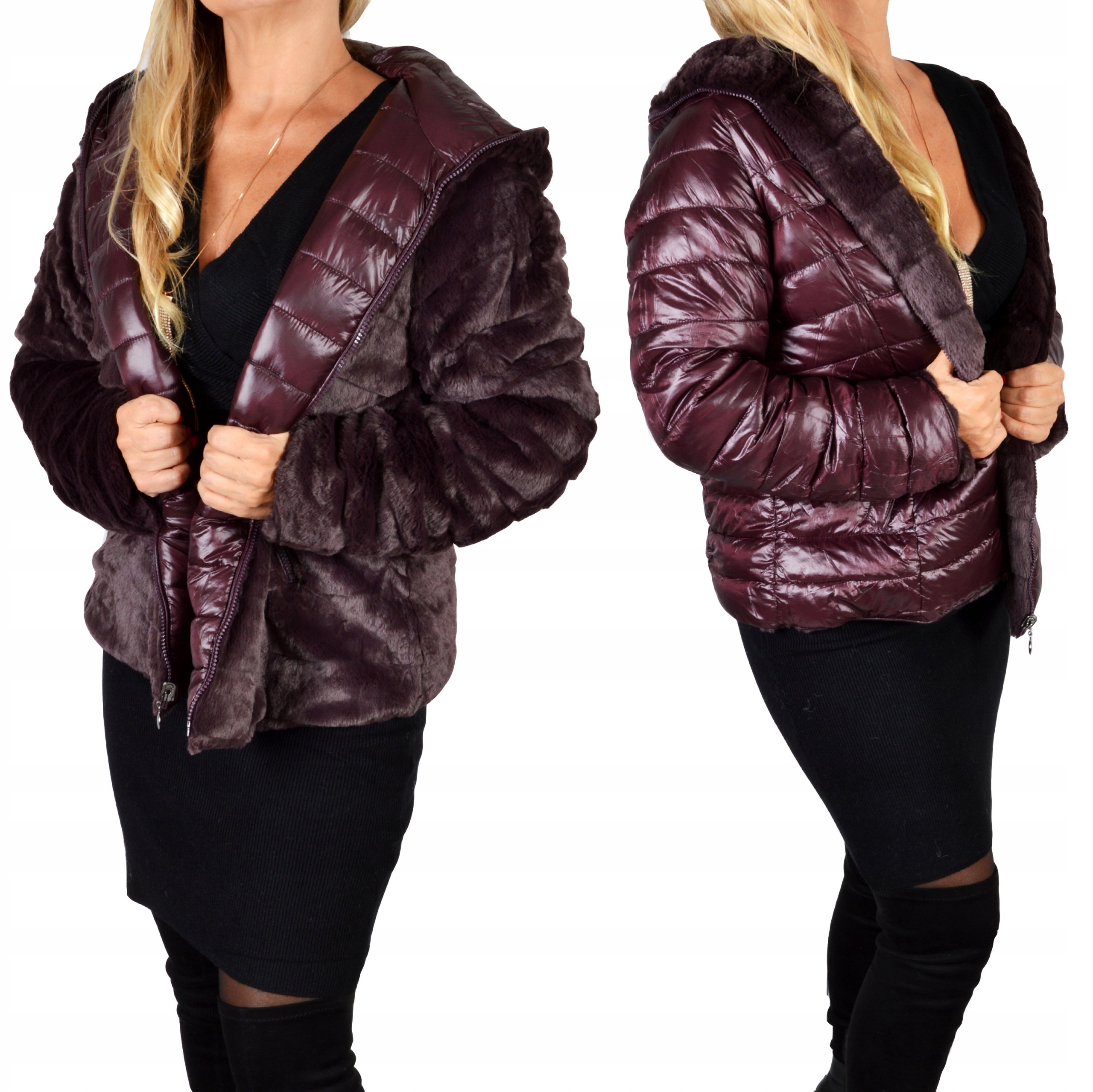

Futerko Kurtka Pikowana dwustronna Plus Size