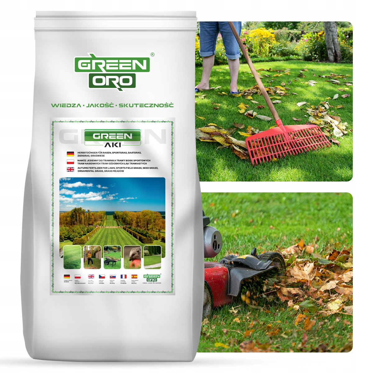 Podzimní hnojivo pro trávník a okrasná trávní hřiště Green Aki 5 kg