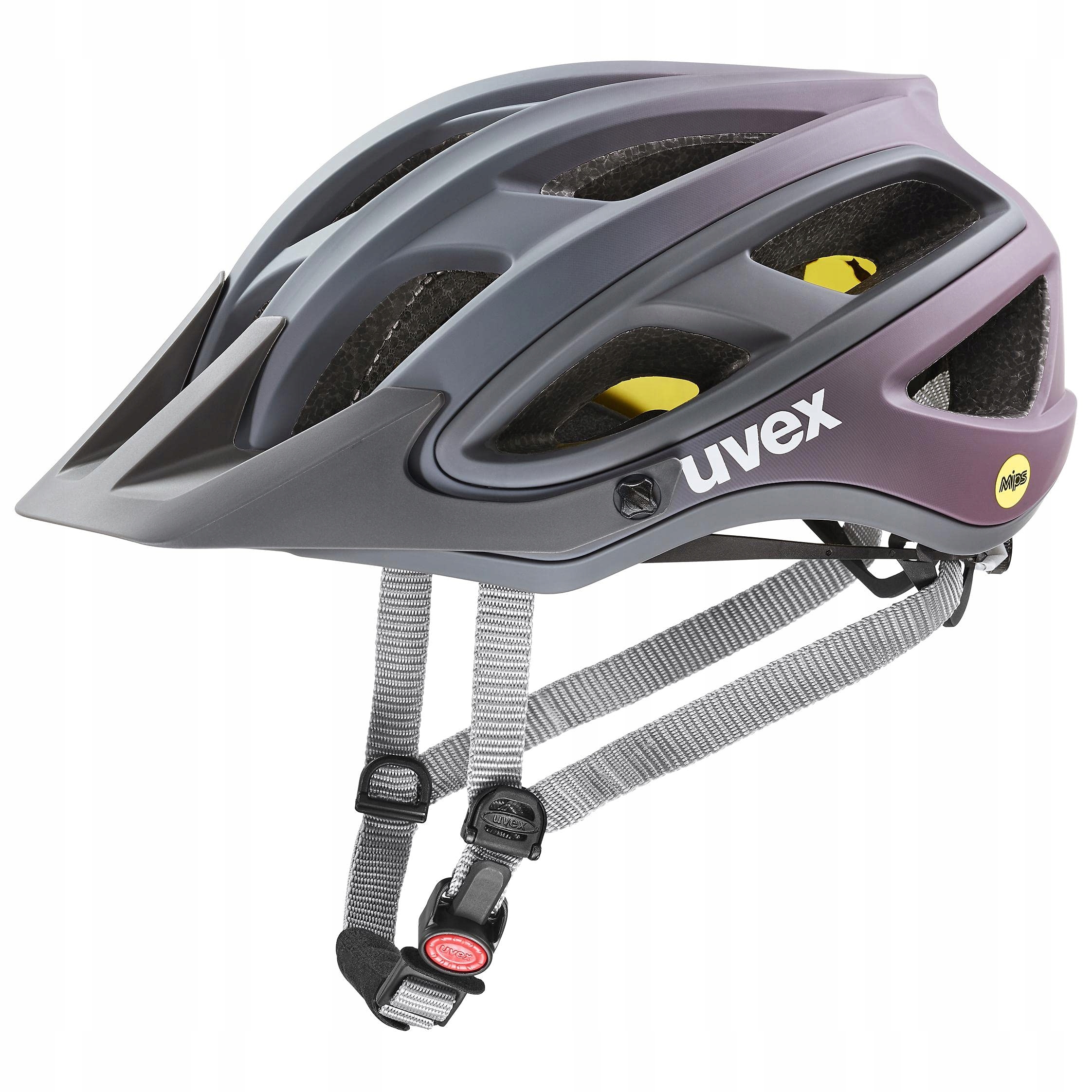 Kask Mtb uvex unbound Mips anthracite plum 54-58 cm regulacja rozmiaru