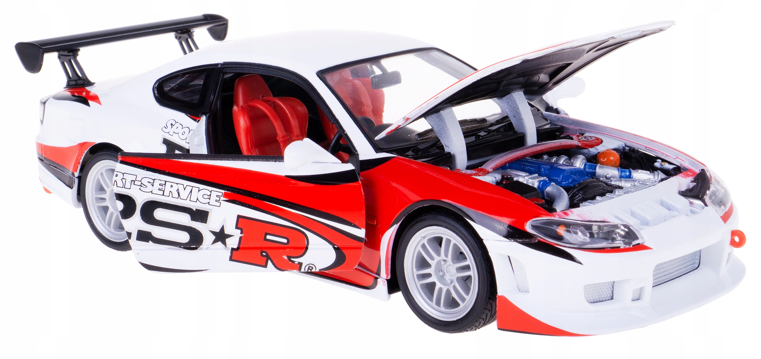 Nissan Silvia S-15 Rs-r Tuning Kovový Model Welly 1:24