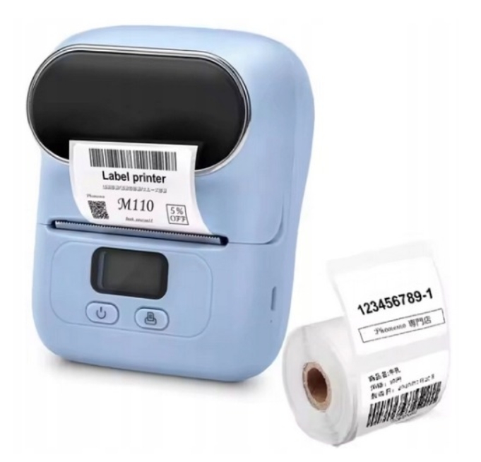 Phomemo M110 mini drukarka termiczna samoprzylepnych etykiet naklejek