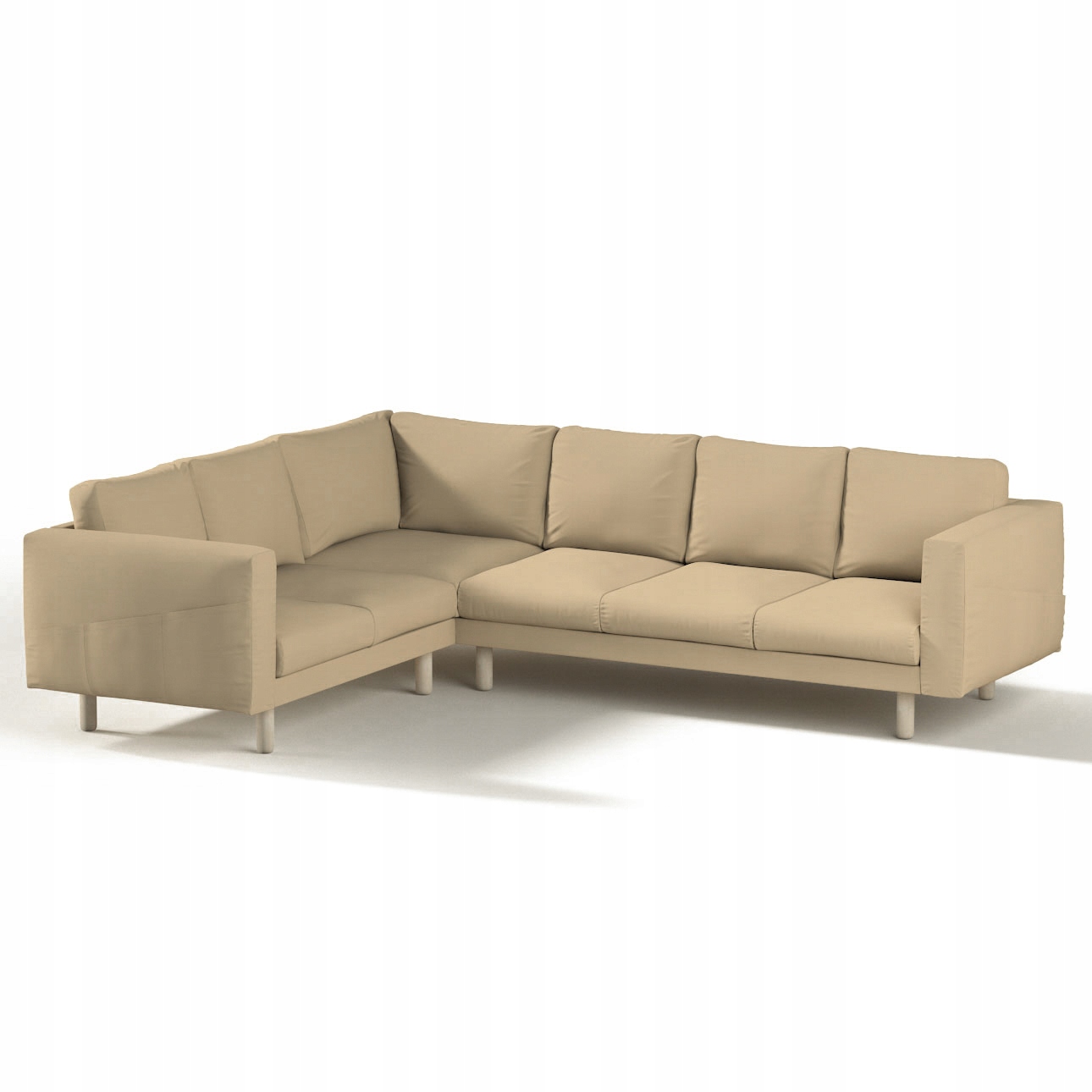 Dekoria potah na rohovou pohovku Norsborg pro 5 osob Ikea, hnědý