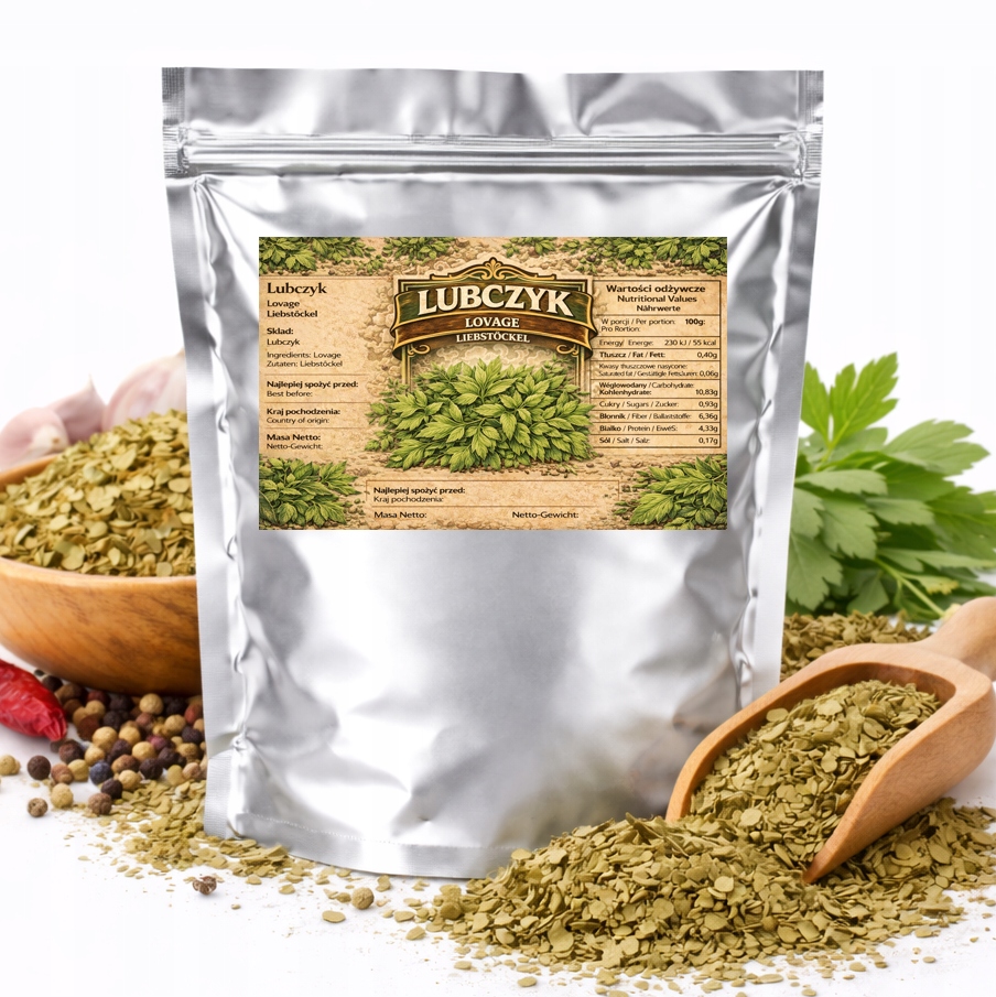 Libeček Sušený list – silné aroma do vývaru a polévek, kuchyně 1KG