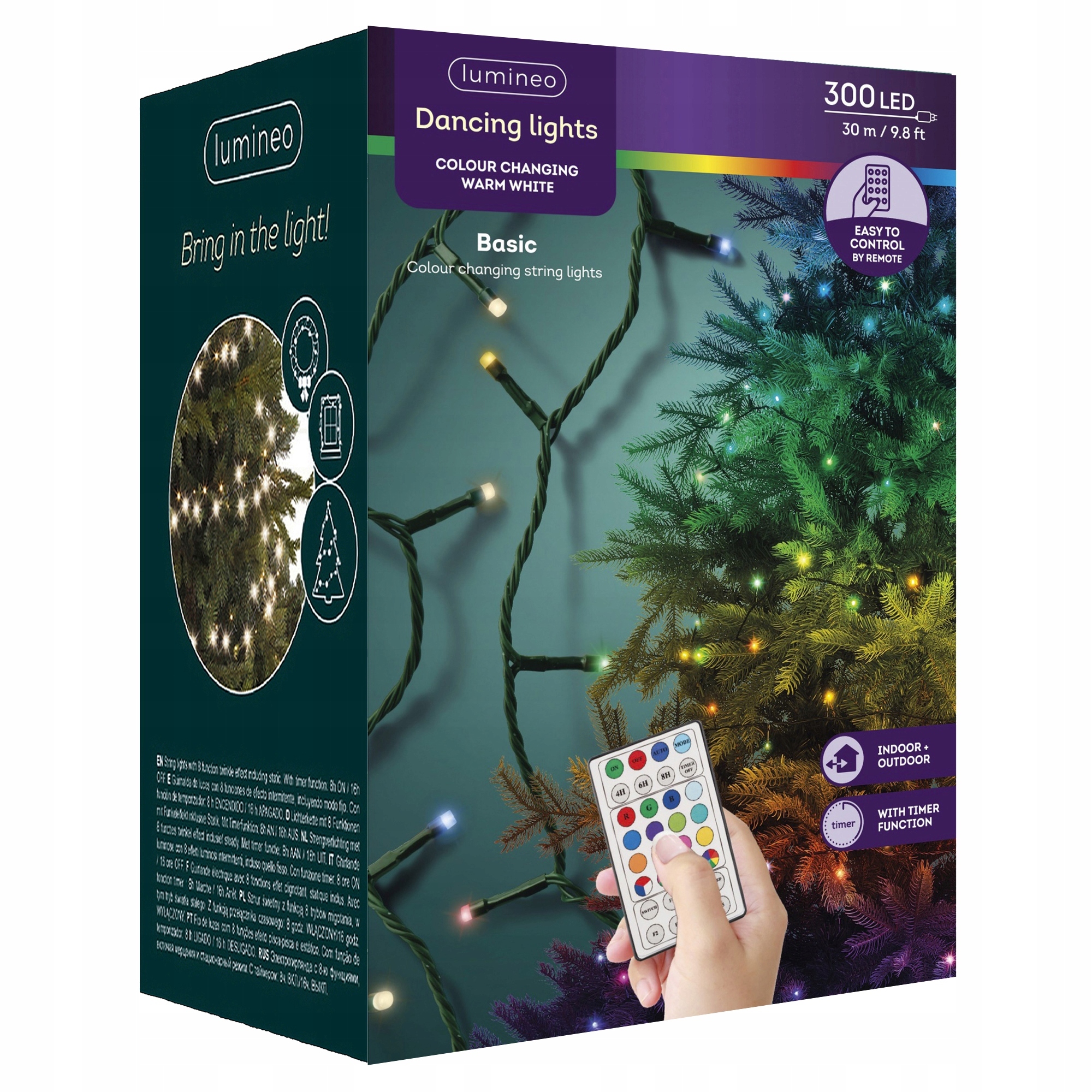 Vánoční osvětlení Rgb 300LED 30M Basic s dálkovým ovládáním