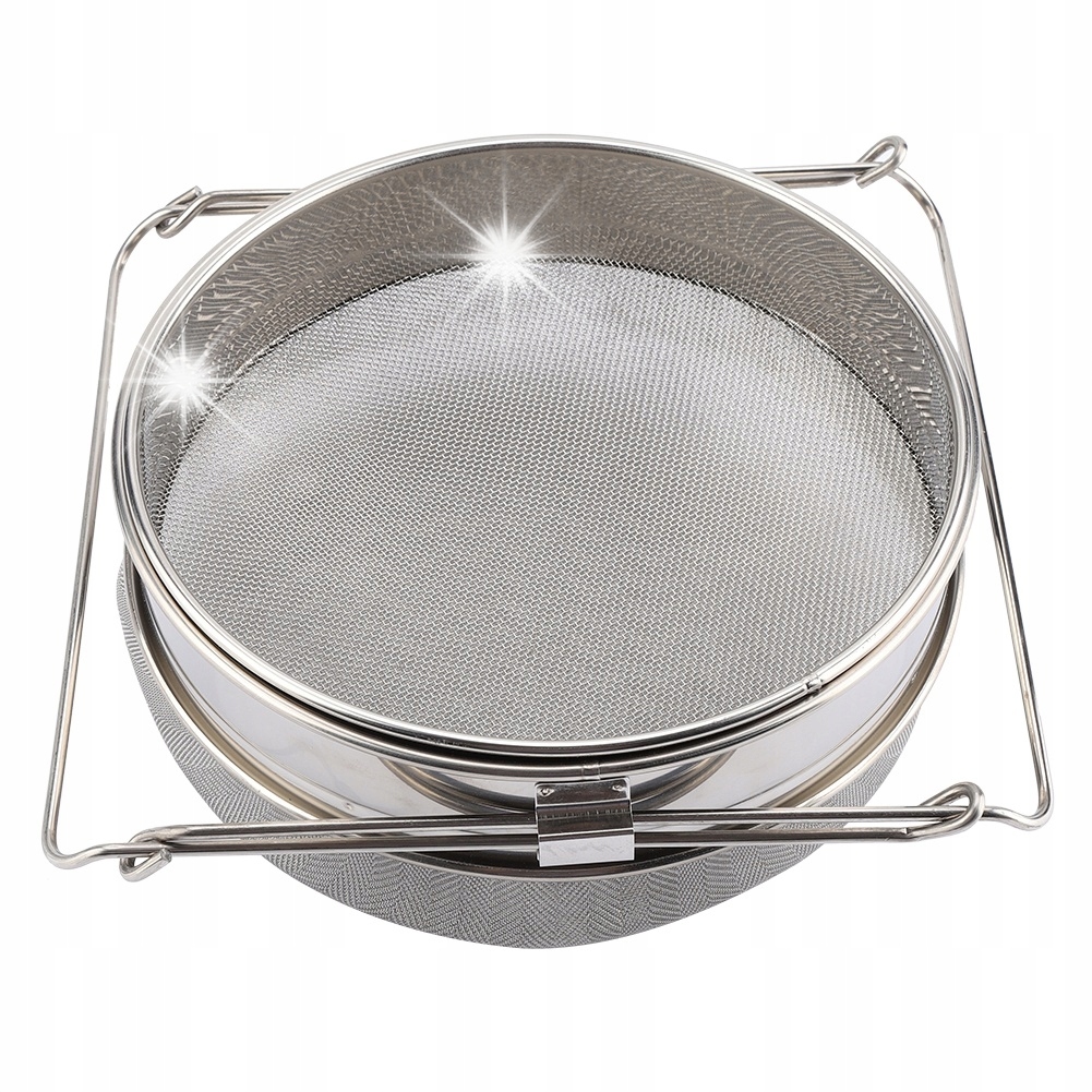 Cedzidło Do Miodu Podwójne Nierdzewne Kwasoodporne