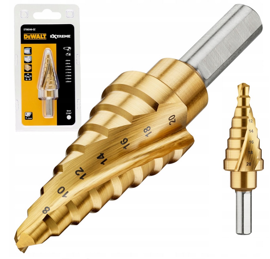 Dewalt Wiertło stopniowe do metalu 6-20mm DT90248