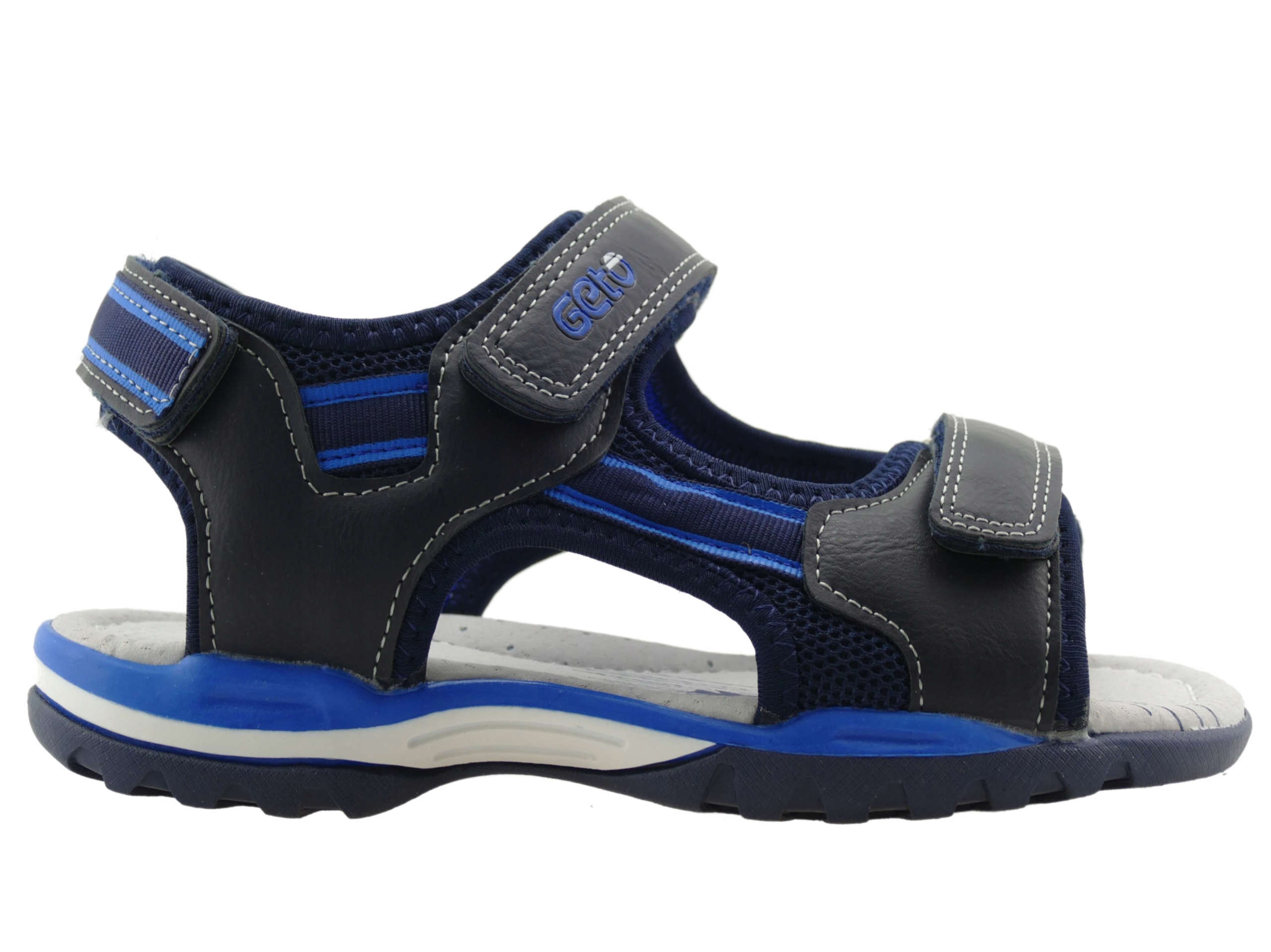 SANDAŁY CHŁOPIĘCE BUTY DZIECIĘCE SPORTOWE SANDAŁKI NA RZEPY WKŁ.SKÓRA R. 36 Marka Gelteo