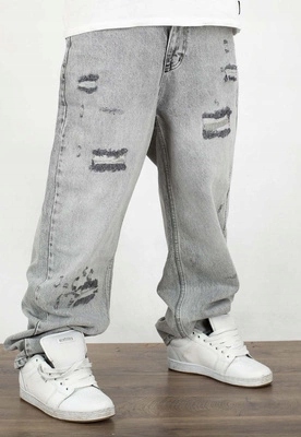 Kalhoty I8 Denim BAG60 Baggy světle šedé