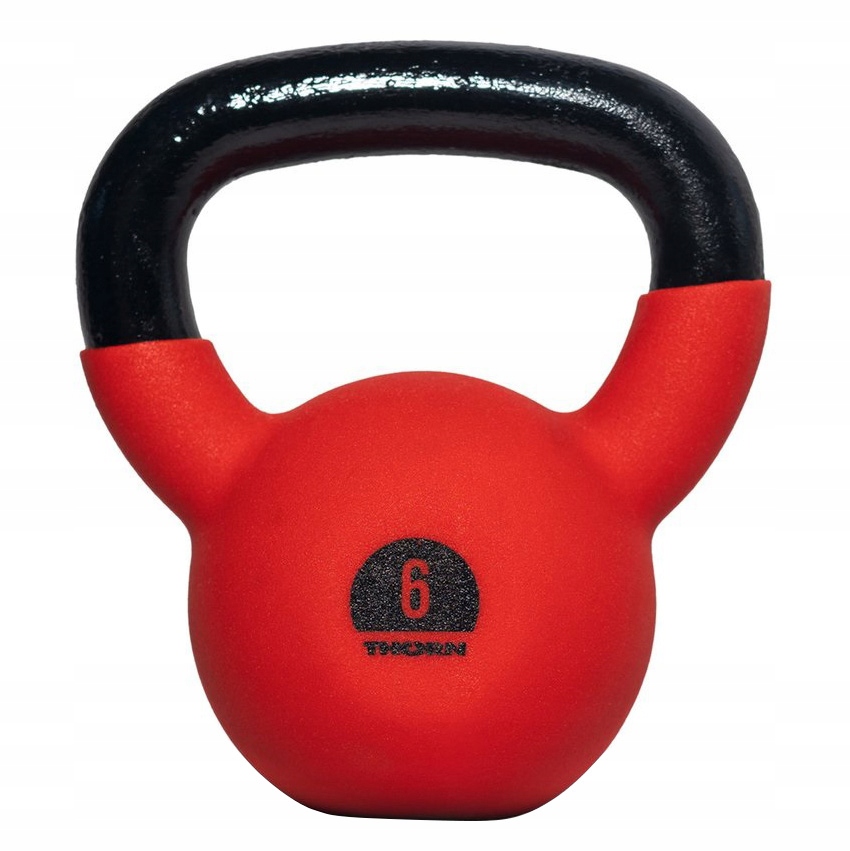Litinový kettlebell závaží pro cvičení Thorn+Fit 6 kg s gumovou vrstvou