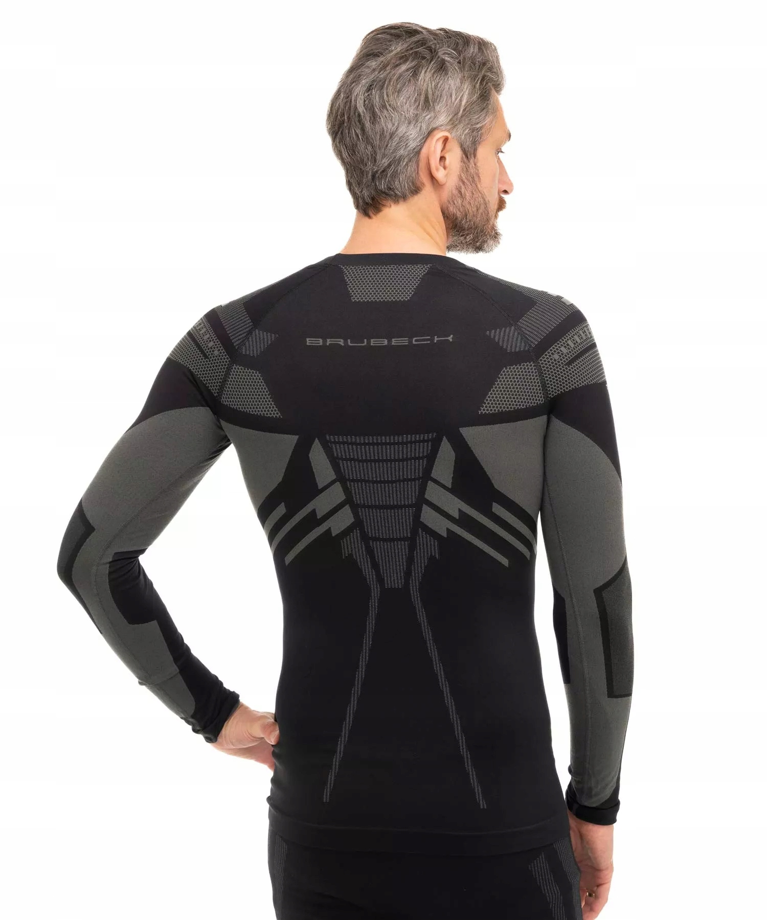 Bluza dł.rękaw Brubeck Dry czarny/grafit . M Kod producenta LS15700