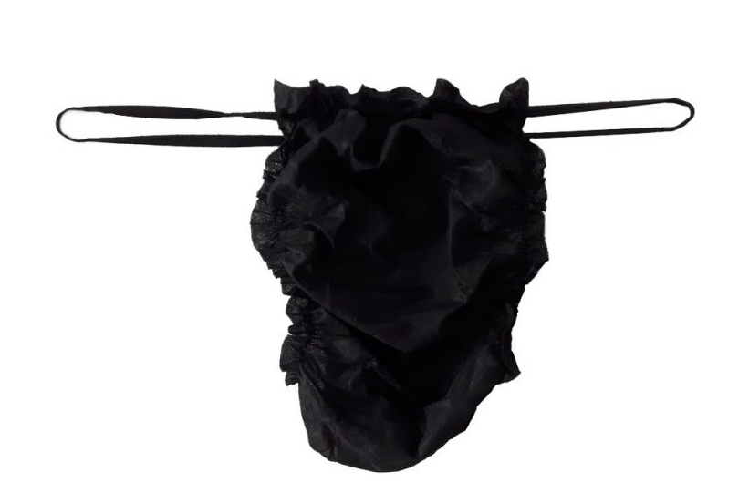 STRINGI MĘSKIE MAJTKI JEDNORAZ. MĘSKIE CZARNE 1szt