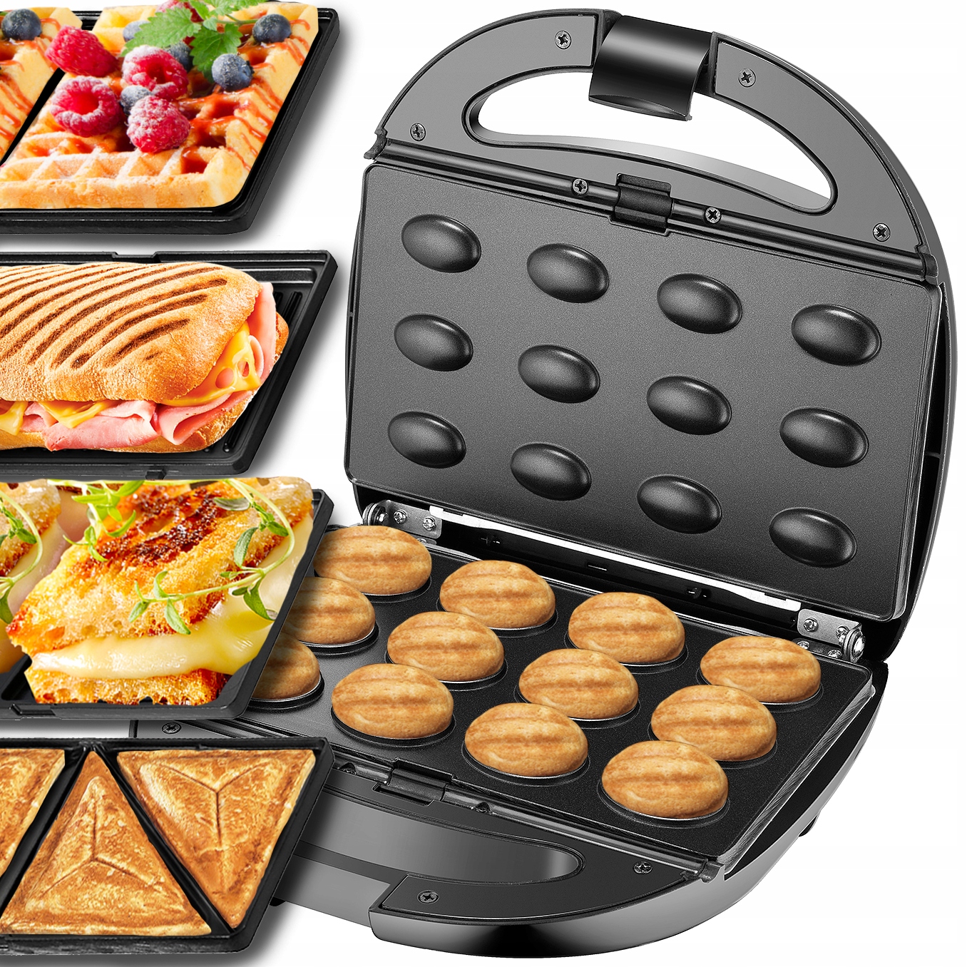 

Opiekacz Toster 5W1 Gofrownica Grill Panini 1200W