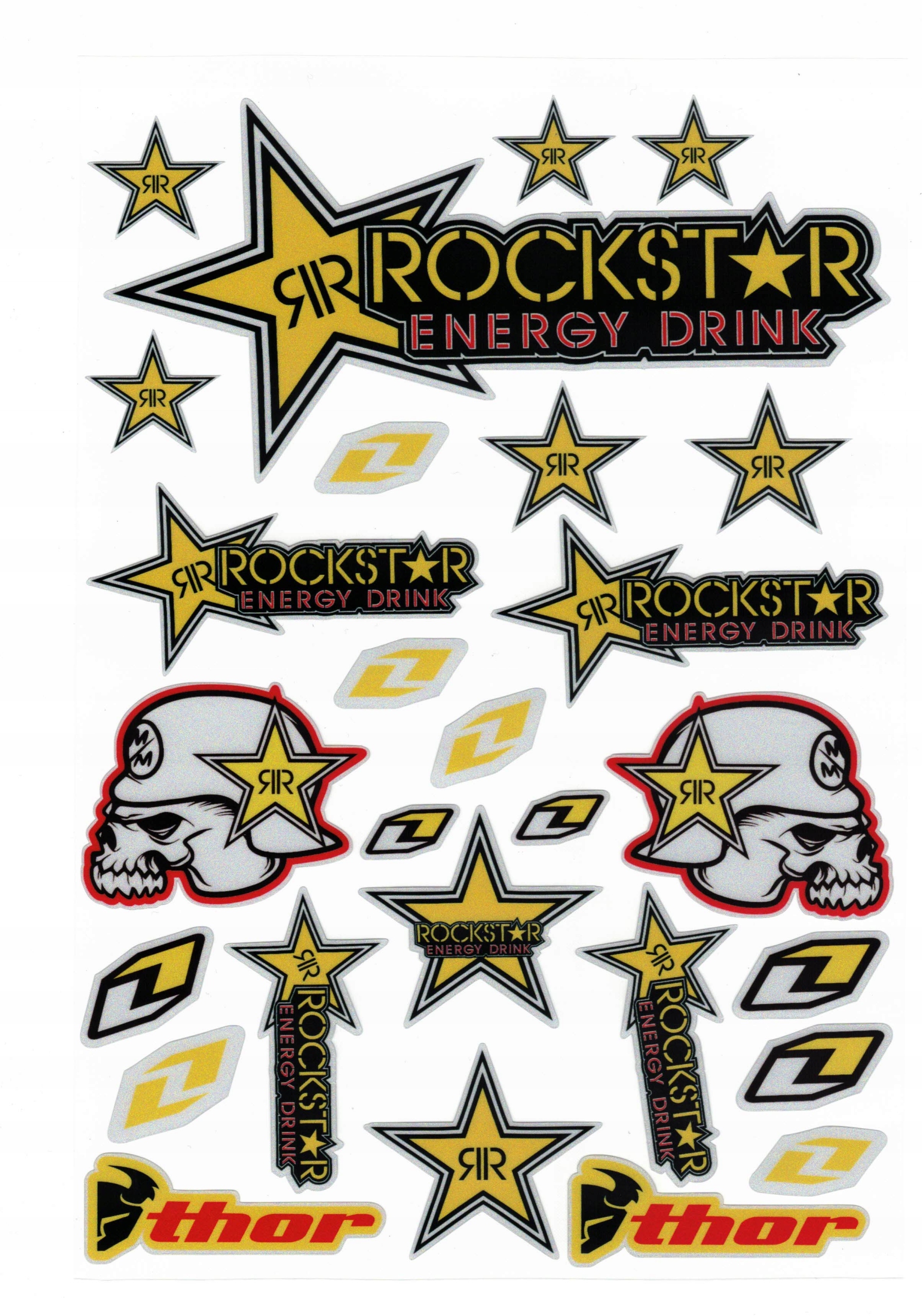

Naklejki Na Motor Motocykl Rockstar Thor Zestaw