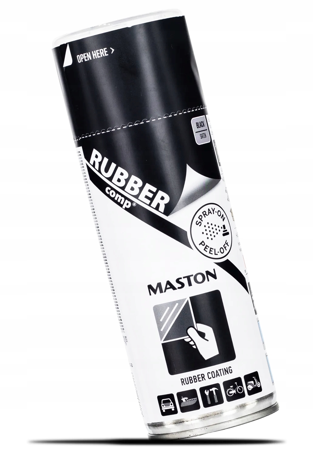 Maston czarna powłoka gumowa guma spray Czarny Mat 400 ml