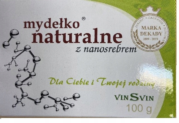 

Mydełko naturalne z nanosrebrem 100g