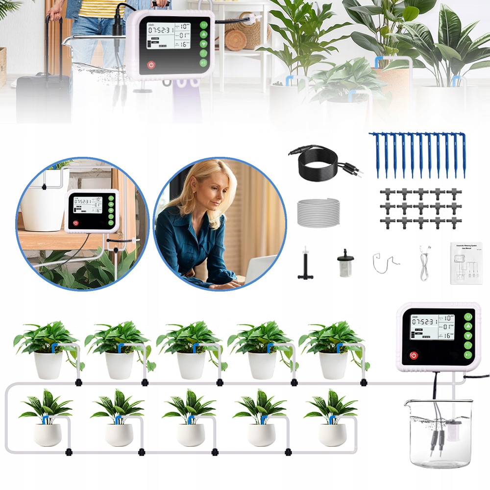 Automatyczny System Nawadniania Automatyczny Zraszacz Do Doniczek 2200MAH