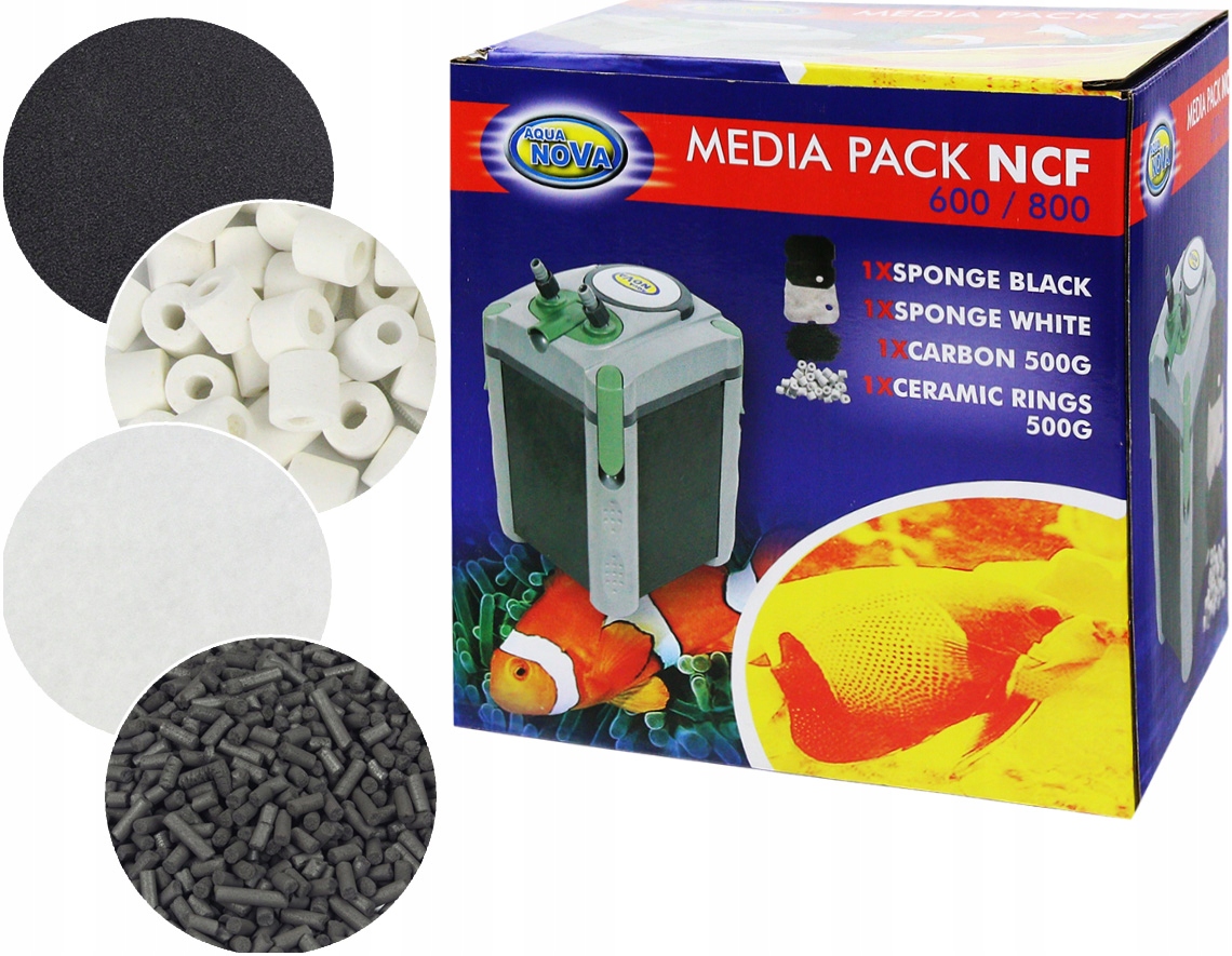 

Aqua Nova Media Pack NCF-600/NCF-800 Wkład Filtra