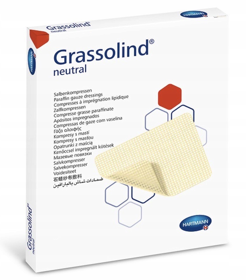 

Hartmann Grassolind 10cm x 20cm z maścią 30 szt.