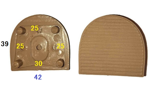 FLEKI FLECZKI znajdż potrzebny flek !!! 4 bolczyki 42x39 J.beż 7136 Marka inna