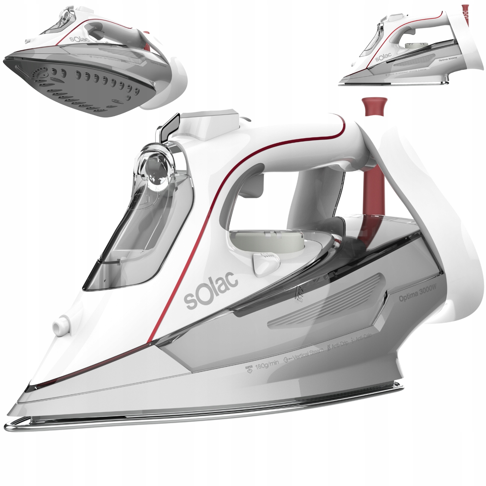Keramická Žehlička Žehlička S Výkonným Parním Průrazem A Systémem Proti Kapání Solac Optima 3000 W