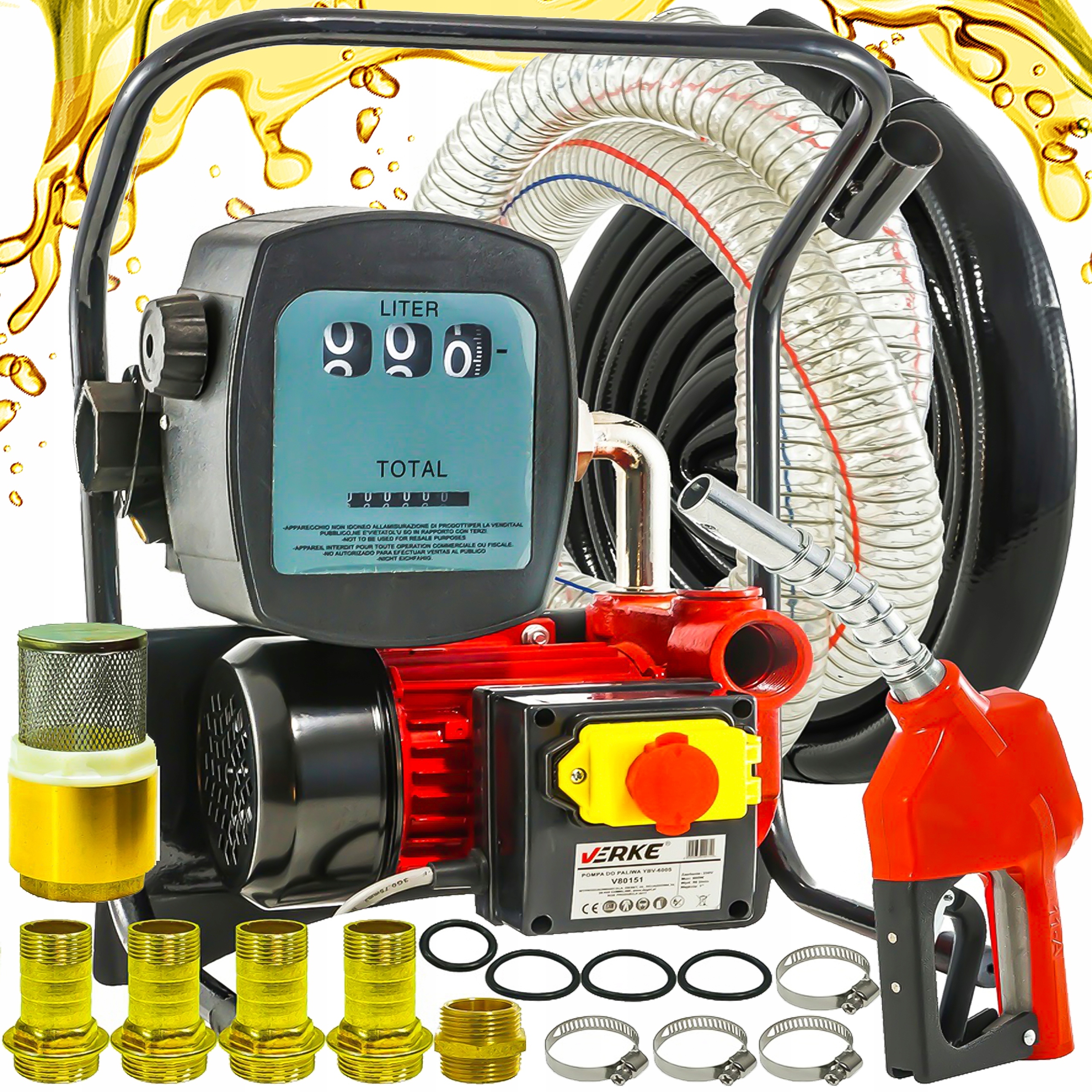 POMPA PALIWA OLEJU MINI DYSTRYBUTOR CPN SAMOZASYSAJĄCA STACJA PALIW 50L/MIN