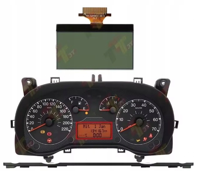 Počítadlo Fiat Punto Doblo oprava výměna displeje kalibrace ručiček