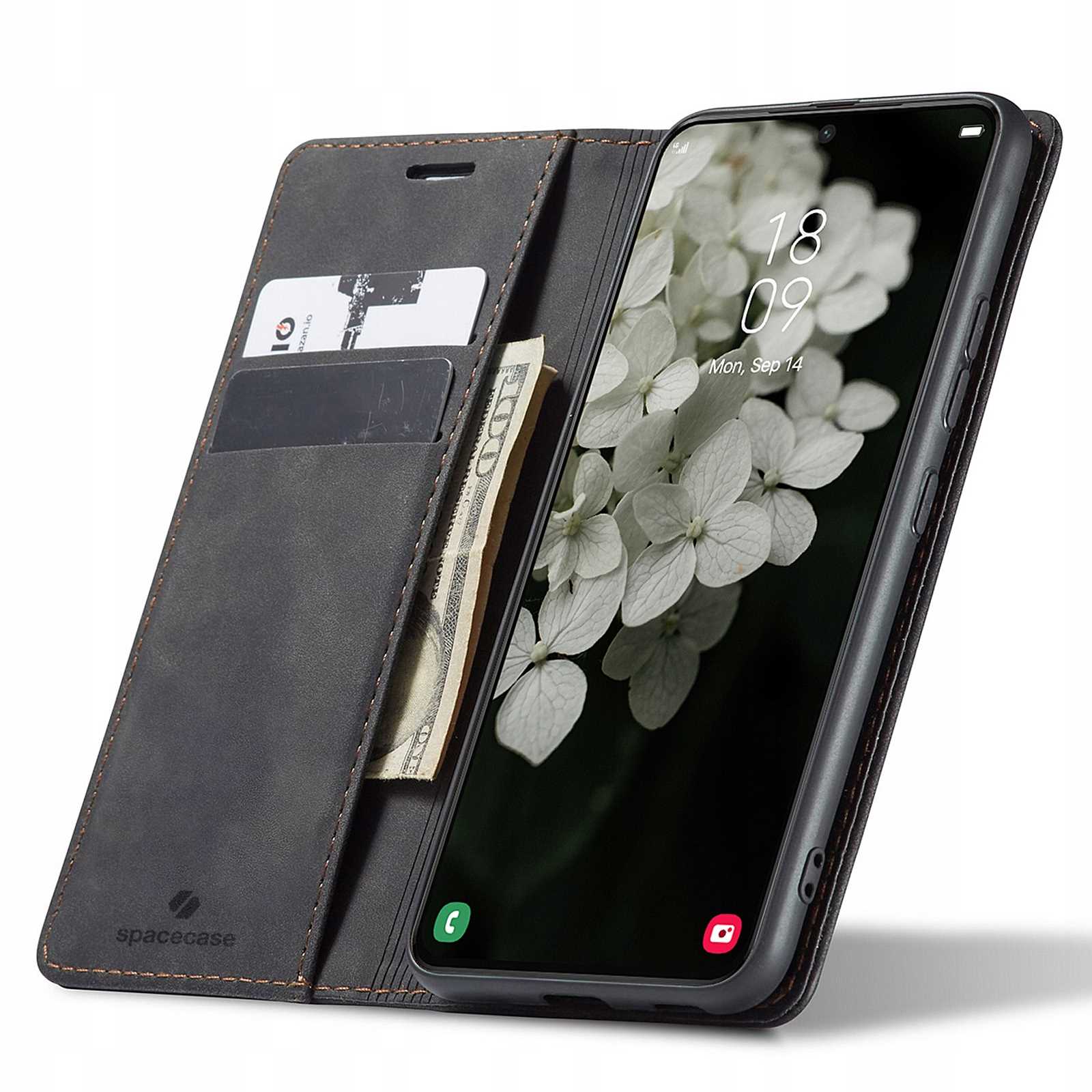Spacecase Peněženka Galaxy S22 černá