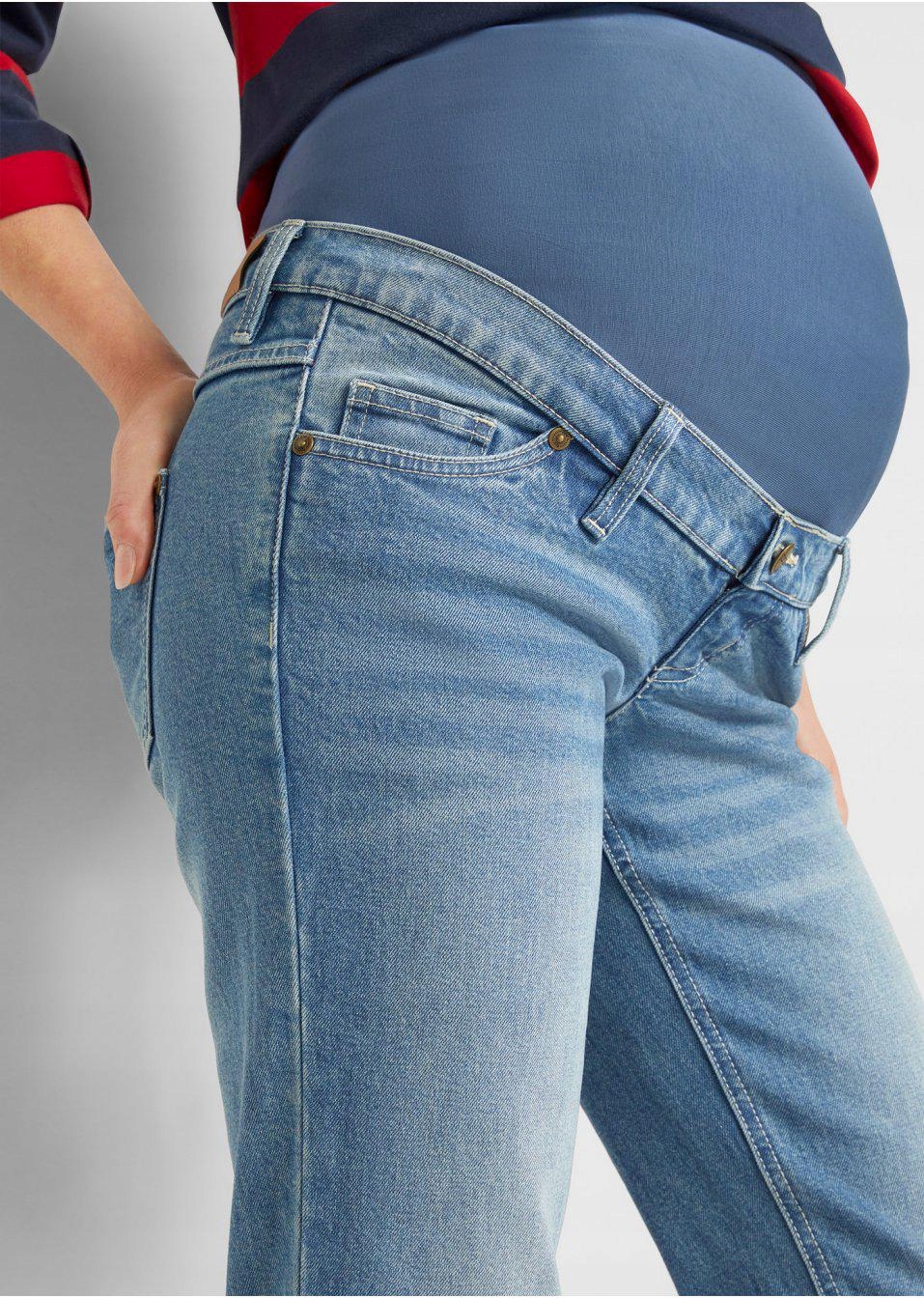 42 Bonprix JEANSY CIĄŻOWE Kolor niebieski