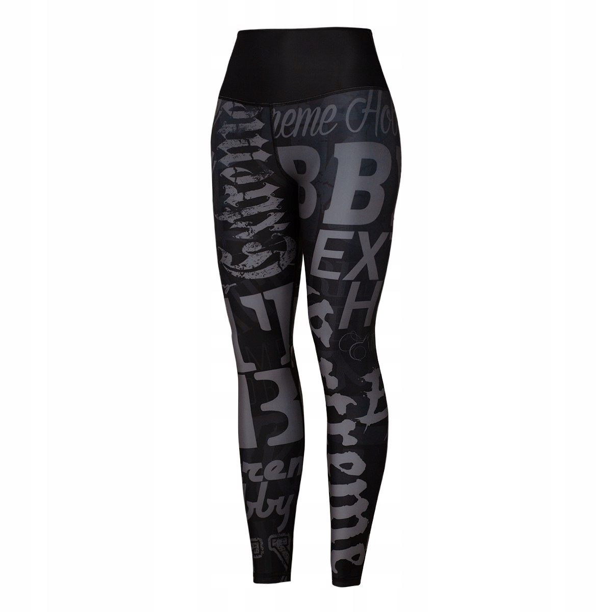 Legginsy Wyszczuplajace z Wysokim stanem Letters S